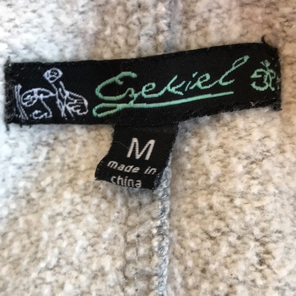 Ezekiel gray herringbone double-breasted hoodie jacket, size M - Picture 8 of 13